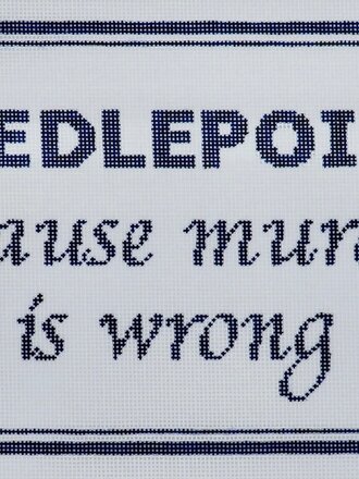 Cabell Stitchery, LLC CS18 Needlepoint Because...Murder