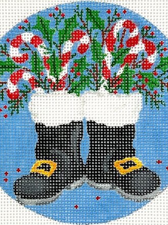 Kate Dickerson OM06 Santa's Boots Ornament
