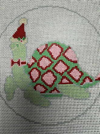 NDLPT Designs K325 Turtle w/Santa Hat Ornament