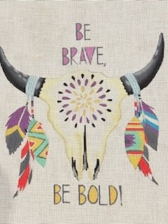 Painted Pony Designs LLPL04 "Be Bold..." Skull