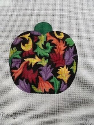 Alexa Designs MP6 Pumpkin w/black background & colorful leaves