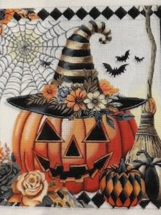 Painted Pony Designs NDH002 Pumpkin w/Black Border