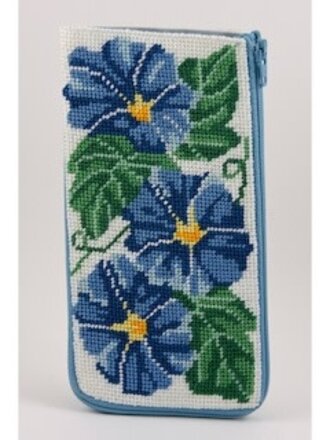 SZ389 Morning Glories Eye Glass Case