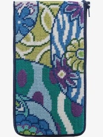 SZ491 Imari Abstract Eyeglass Case