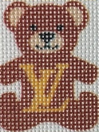 TF2 Brown LV Bear Bag Charm