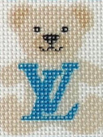 TF3 Cream LV Bear Bag Charm