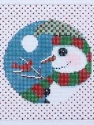 Shelly Tribbey Designs C111 Snowman w/Cardinal