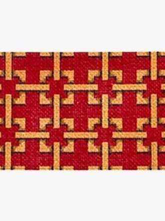 Bradley TS250 Red/Camel Interlocking Sq