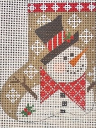 Danji Designs CH1599 Snowman w/Red Scarf Mini Stocking