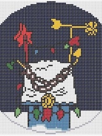 Officially Needlepoint CBC8 Snoopy's Decorated Doghouse
