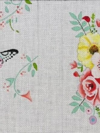 Colors of Praise EY240 Butterfly w/Florals Eyeglass Case