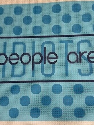Flying Stitches SA106D People are Idiots - Aqua