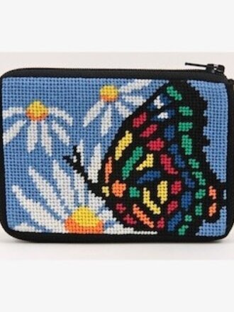 Alice Peterson SZ173 Butterfly & Daisies Coin Purse Kit