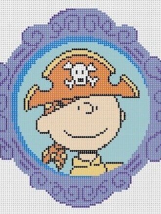 Brenda Stofft HALL08 Framed Charlie Brown Pirate