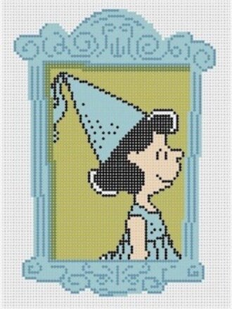 Officially Needlepoint HALL11 Framed Lucy Princess