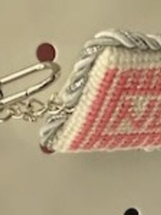 Alice Peterson BC8 NDLPT Purse Charm w/Hardware - pink