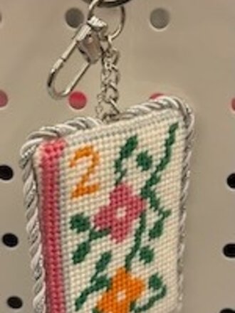 Alice Peterson BC2 Floral Mahjong Purse Charm w/Hardware
