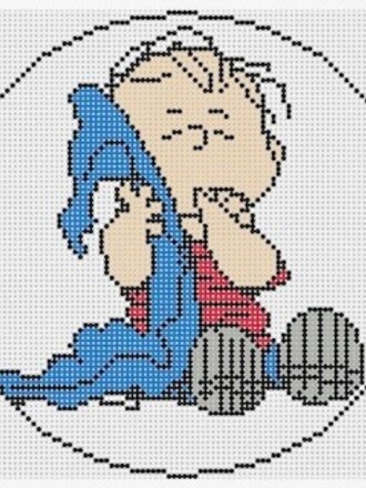 Officially Needlepoint EV09 Linus w/Blanket