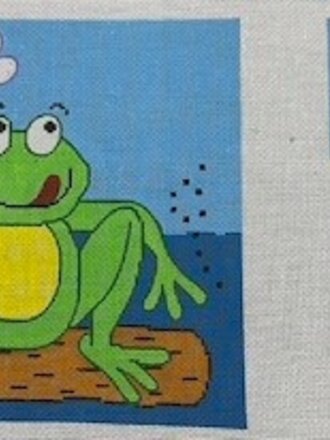 Alice Peterson GEP124 Frog & Dragonfly Tooth Pillow