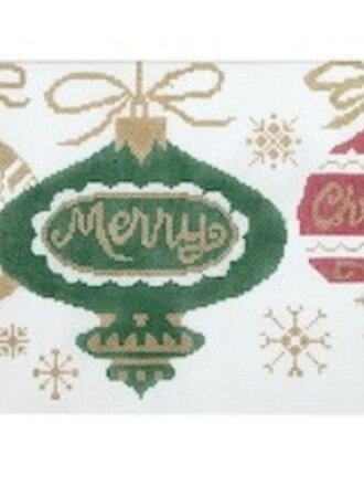 Curious Cowgirl CC01 A Merry Christmas Ornaments Banner