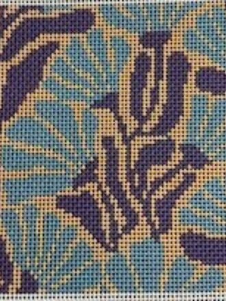 Threaded & Tipsy Teal & Gold Blooms - Purse Insert