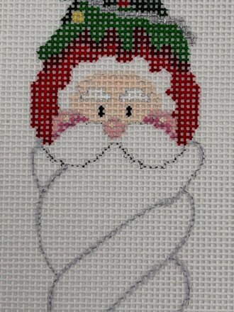 The Needleworks, Austin CD272 Twister Santa w/Tree Hat