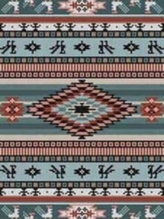 Treglown I071 Navajo Rug Geometric