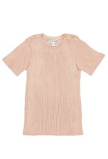 Analogie Analogie SS19 Ribbed Knit Short Sleeve Top