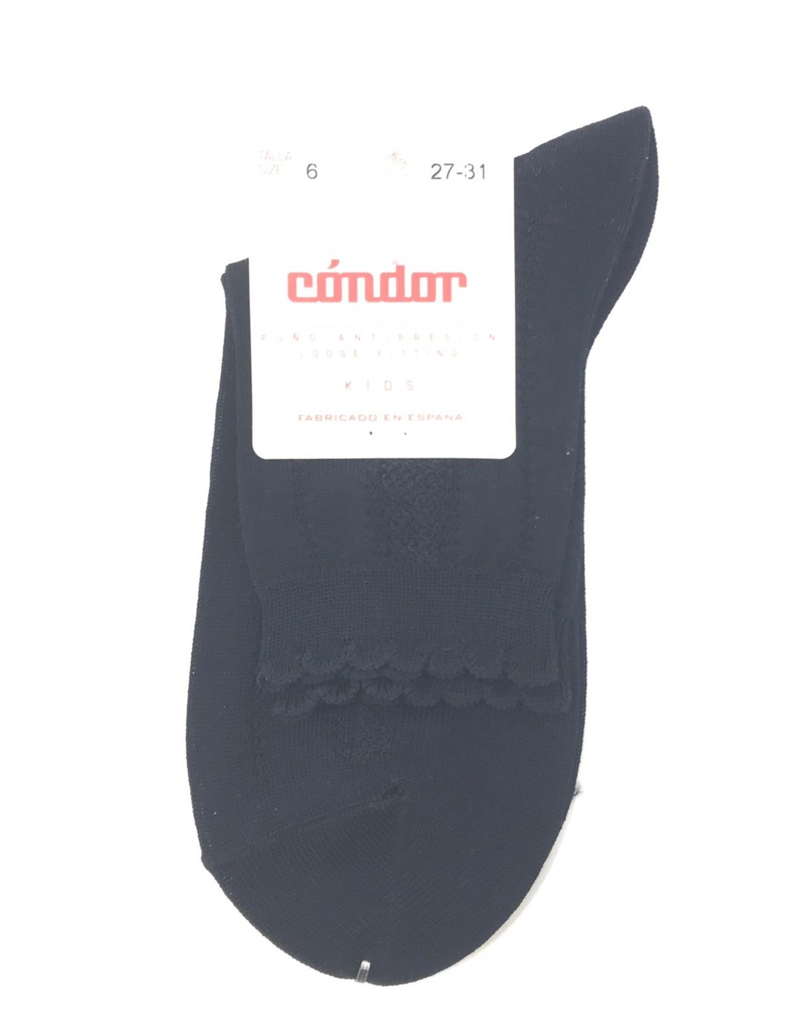 Condor Condor Detailed Scallop Edge Sock