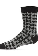 Memoi Memoi Houndstooth Boys Crew Sock