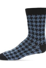 Memoi Memoi Houndstooth Boys Crew Sock