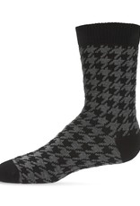 Memoi Memoi Houndstooth Boys Crew Sock