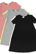 Analogie ANALOGIE SHORT SLEEVE LINEAR DRESS