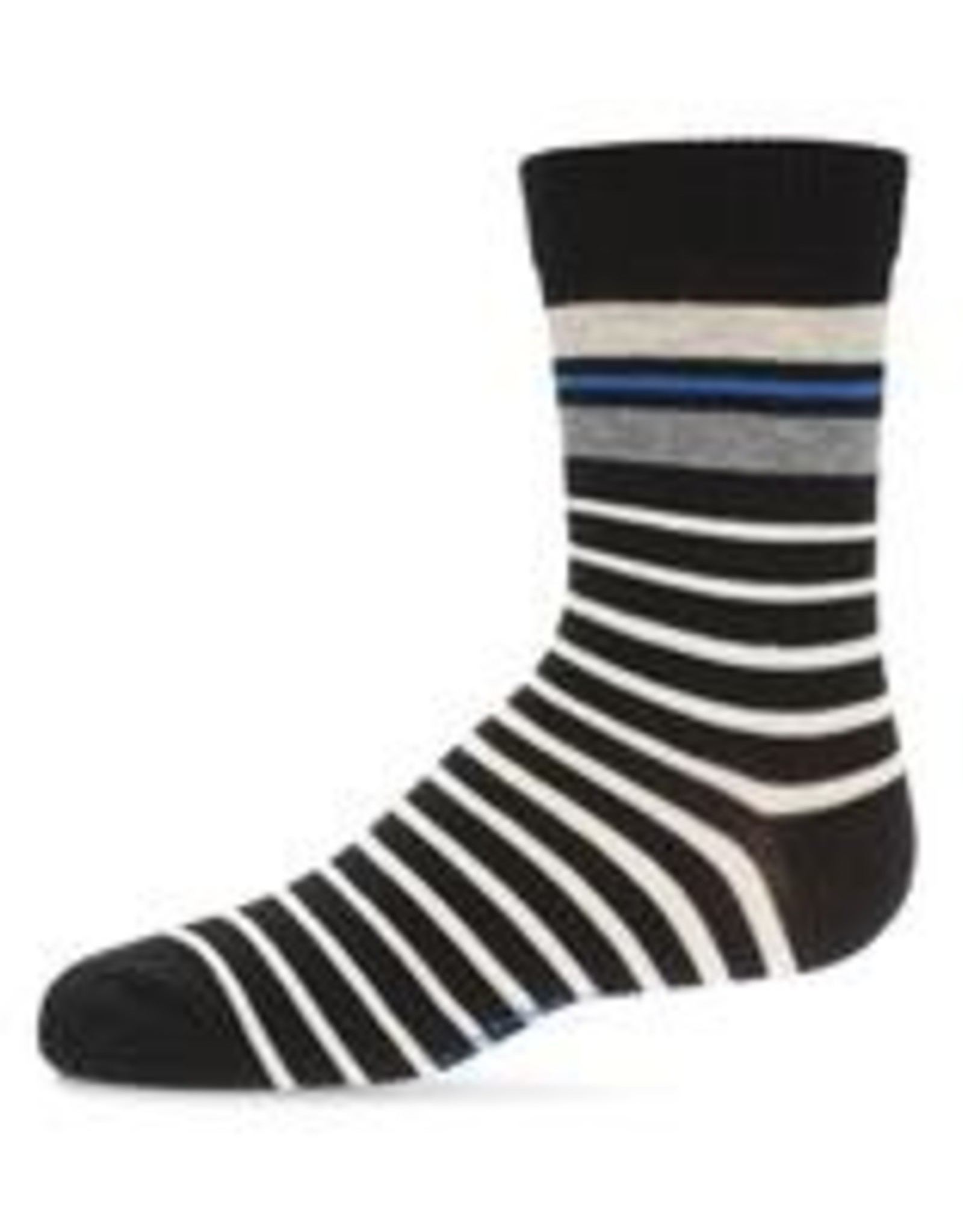 Memoi Memoi Striped Boys Crew Sock