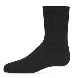 Memoi Memoi Thin Ribbed Crew Sock