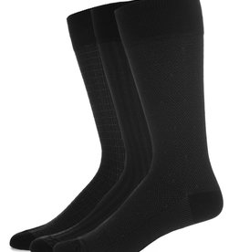 Memoi Memoi Mens Mercerized 3 Pack Socks