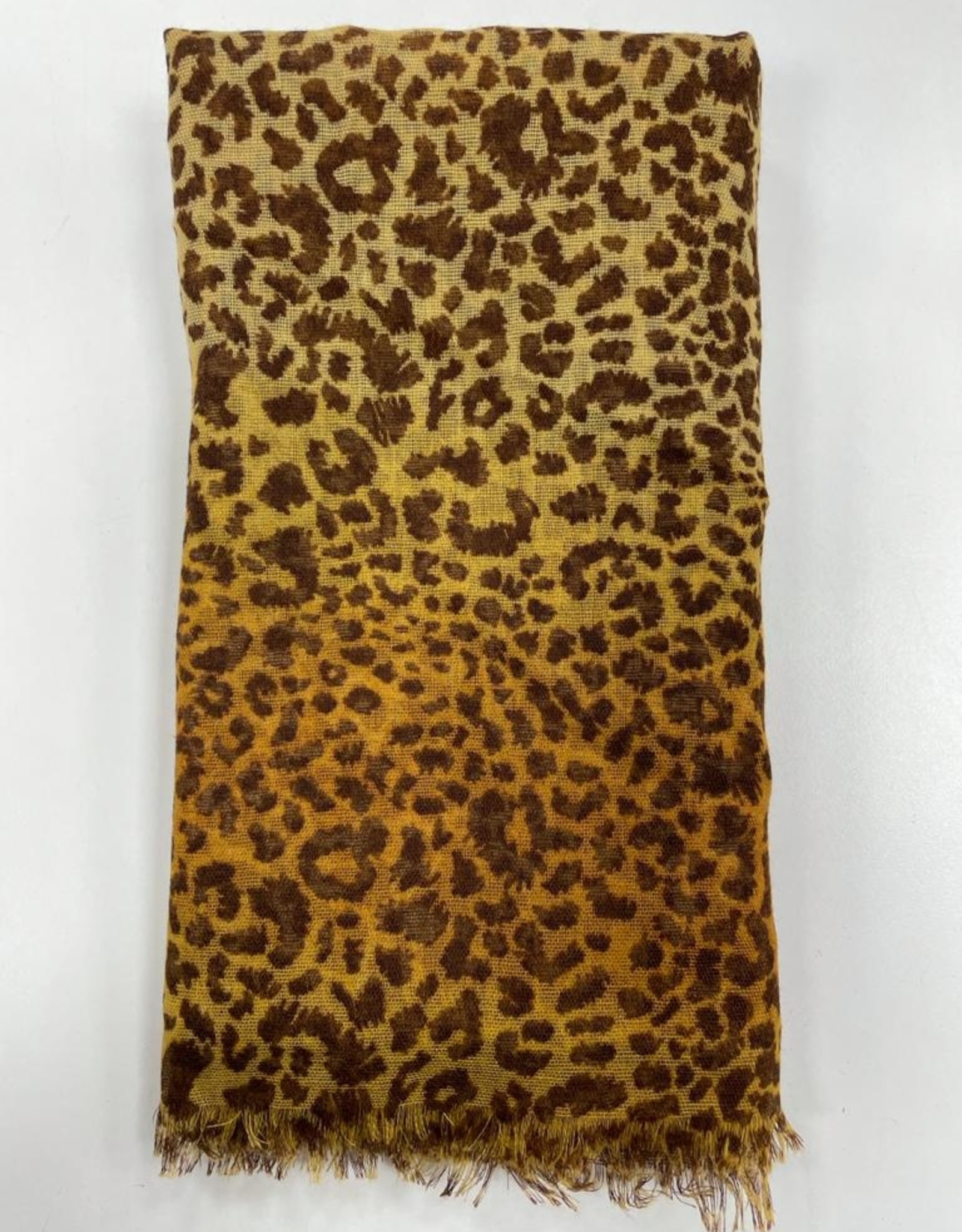 Revaz Revaz Small Leopard Print Pre-Tied Headscarf