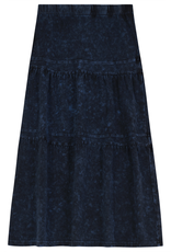 So What So What Long Tiered Denim Wash Skirt