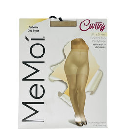 Curvy Curvy by Memoi Ultra Sheer 15D Control Top Pantyhose