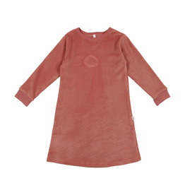 Pouf Pouf Velour Nightgown with Embossed Cloud