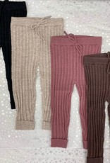 FRAGILE Fragile Cable Rib Knit Leggings