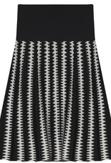 Noni Noni Patterned Pleated Knit Skirt