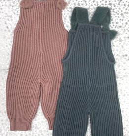 BZZY BZzy Chunky Knit Romper with Mohair Straps