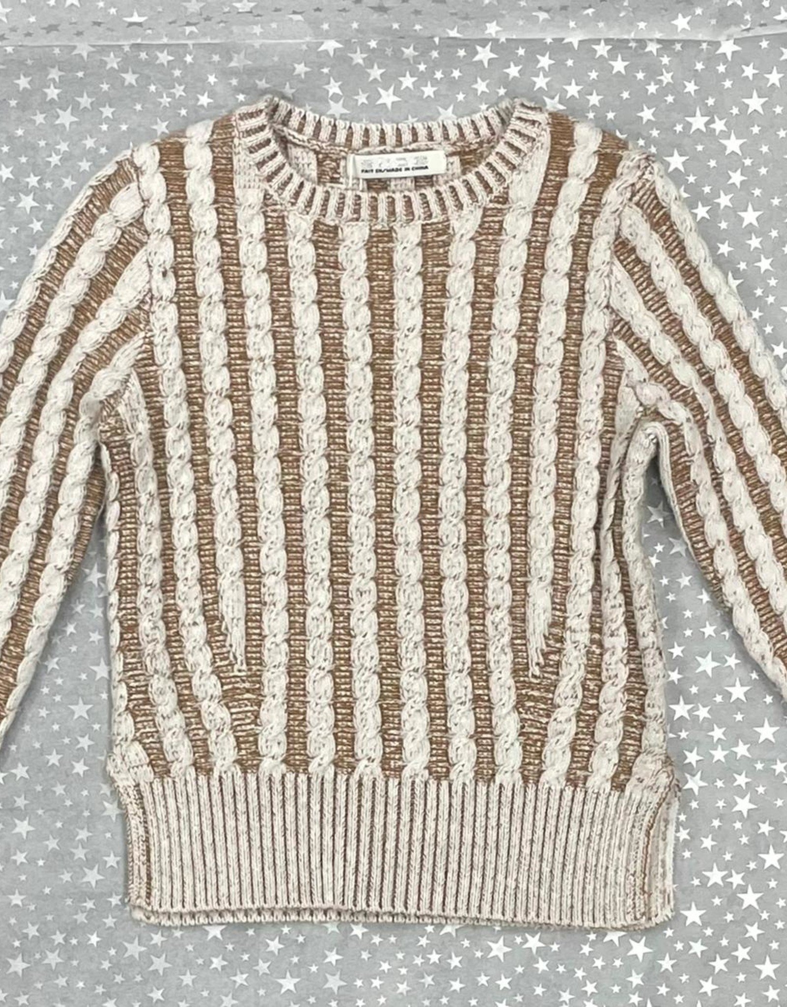 SLICE Slice Wide Chunky Cable Knit Sweater