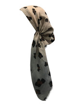 Dacee Dacee Leopard Ombre Pre-Tied Headscarf with Velvet