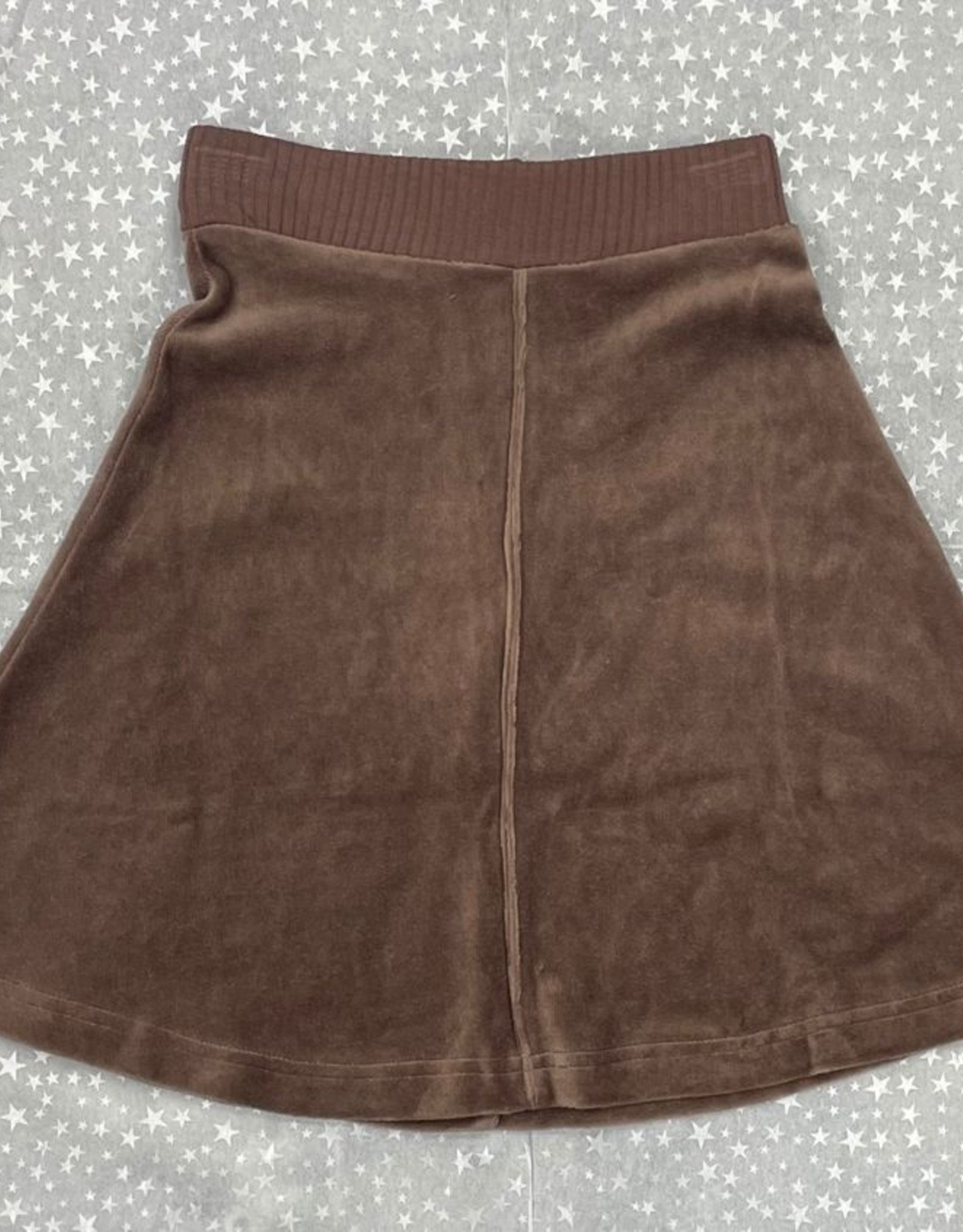 2 Squares 2 Squares Velour Aline Skirt