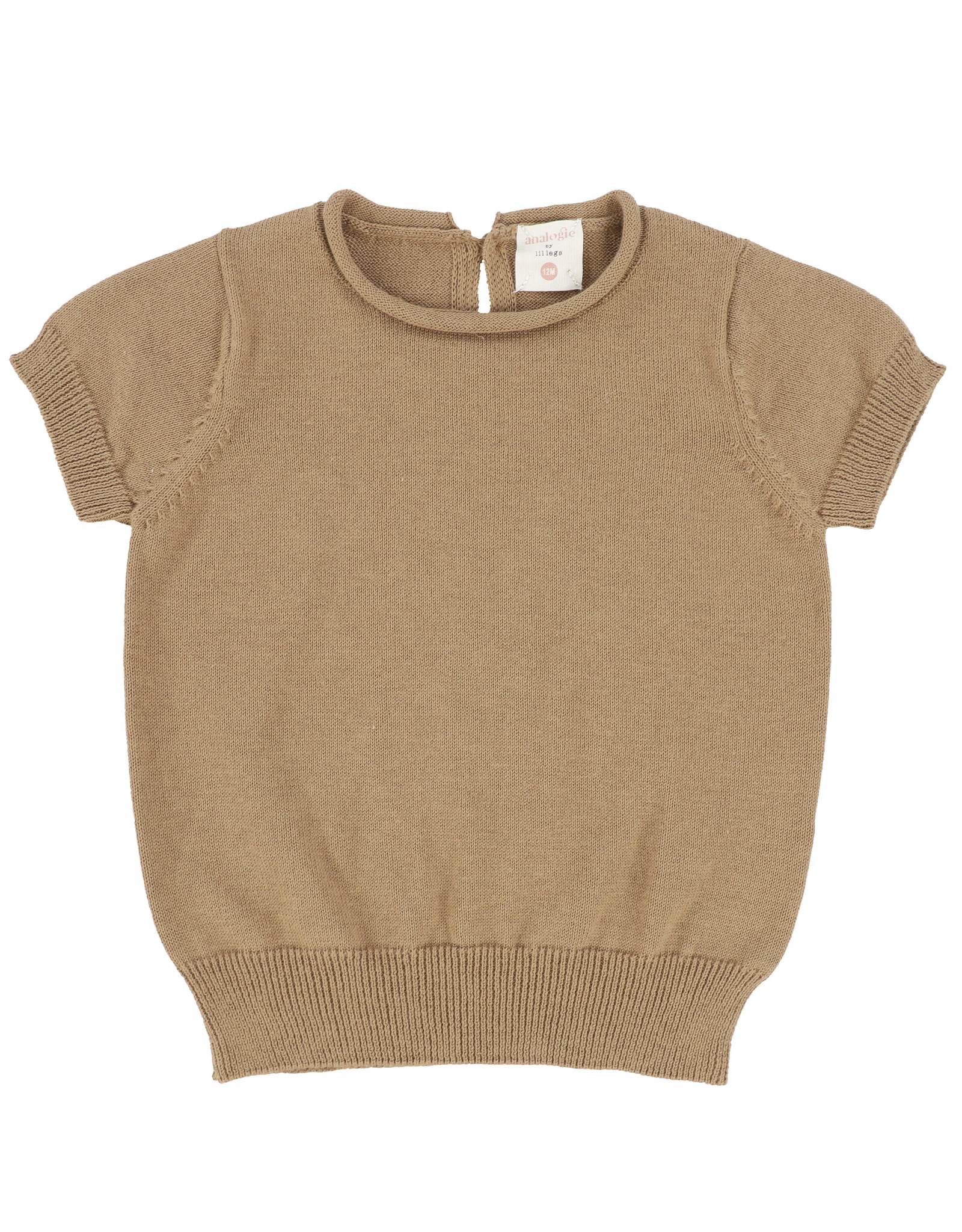 Analogie Analogie Knit Short Sleeve Sweater