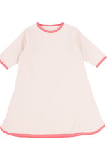 Analogie Analogie Cotton Track Dress Three Quarter Sleeve