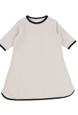 Analogie Analogie Cotton Track Dress Three Quarter Sleeve