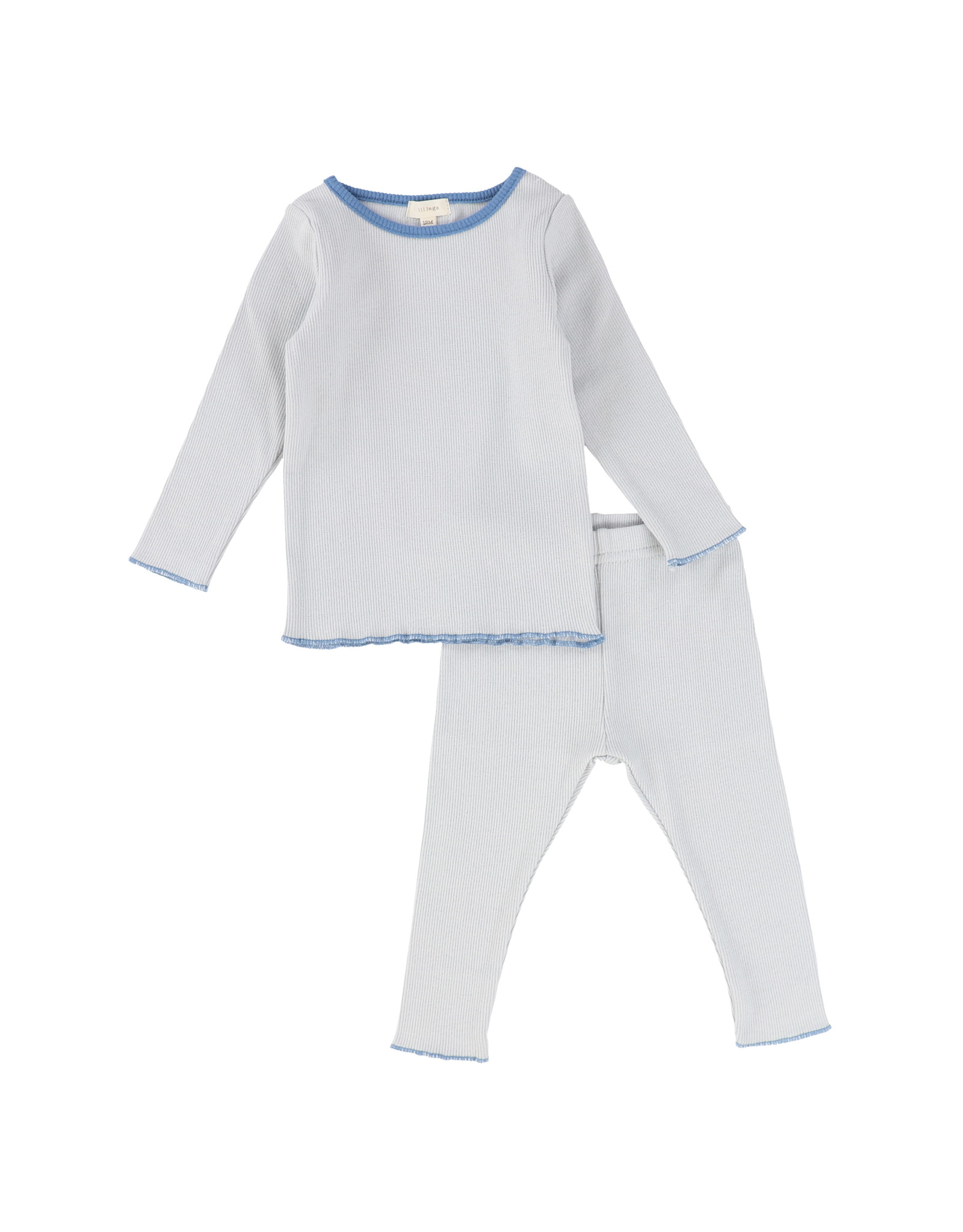 LIL LEGS Lil Legs Contrast Band Ribbed Set Long Sleeve